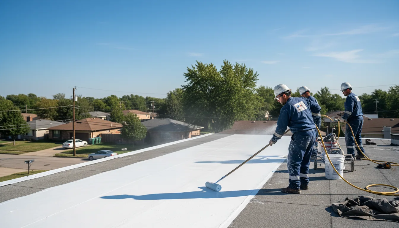 Commercial roof coating in Coweta, OK near me